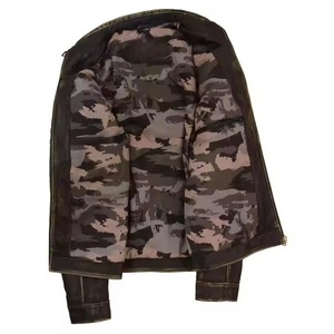 Venta caliente chaqueta de motorista de moda informal de alta calidad personalizada en cuero genuino chaqueta de cuero de alta calidad demandada superior para hombres - Product Image 4