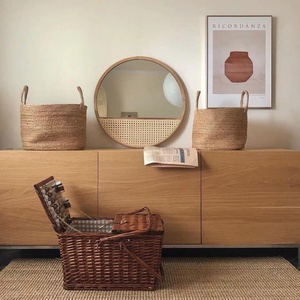 Blue Lotus Farm 2024 Collection Modern Home Miroir mural en rotin sur mesure le plus à la mode à un coût raisonnable - Product Image 5