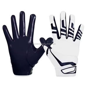 Gants de football américain personnalisés avec logo, paume adhérente, rembourrage de haute qualité - Product Image 4