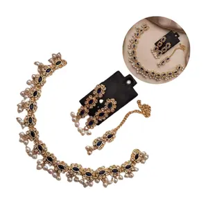 Pakistan Suppliers Bridal Jewelry Set Best Selling Products Indian Pakistani Bridal Wedding Jewelry Set Women Necklace Earrings