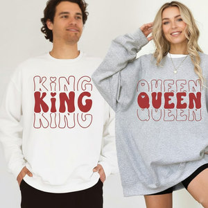 Conjunto con Temática de San Valentín, Sudadera para Celebración de San Valentín, Ropa Cómoda y Cálida con un Look Inspirado - Product Image 1