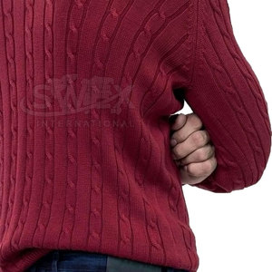 Pulls pour hommes décontractés d'hiver, taille personnalisée, pulls en coton respirants, prix de gros, pulls pour hommes - Product Image 5