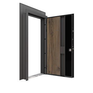 Puertas de Seguridad de Acero Premium ABSDOOR SPLINE, Diseño con Textura de Madera, la Mejor Calidad para Entrada de Apartamentos, Villas e Interiores, Turquía - Product Image 2