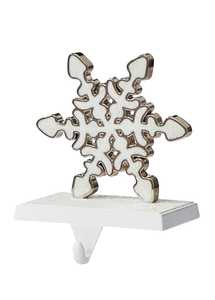 คุณภาพสูงขายส่งตกแต่งที่กําหนดเองการออกแบบที่ดีที่สุดโลหะเกล็ดหิมะคริสต์มาสถุงน่องสําหรับคริสต์มาสแขวนเครื่องประดับ - Product Image 5