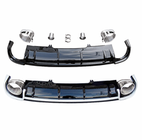 Nouveau diffuseur arrière poli haute brillance pour Audi A4 B9 2017-2020 |   Pare-chocs style RS4 avec clips |   Remplacement de type OEM à clipser