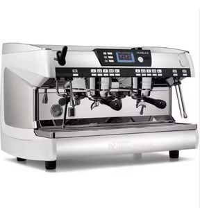 NUEVO STOCK DE FÁBRICA 2026 Auténtica Máquina de Espresso Comercial Nueva para la UE de 3 Grupos - Taza Alta para Acero Inoxidable Blanco Perla - Product Image 6