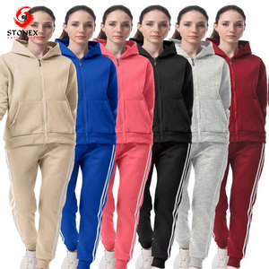 Ensemble de survêtement élégant pour femmes, taille plus, à capuche, personnalisé, séchage rapide, décontracté, impression et design de logo personnalisés, style 2025 - Product Image 6