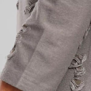 Camiseta Oversize Retro Lavada con Efecto Desgastado y Mangas Largas/Completas, con Estampado Gráfico de Letras de Verano, Camisetas OEM - Product Image 6