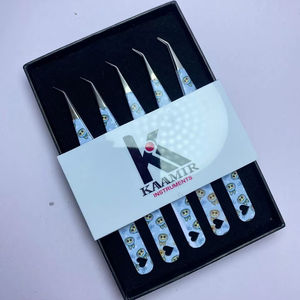 Prix d'usine personnalisé ensemble de pinces à cils en acier inoxydable avec revêtement nouveau design propre nom de marque - Product Image 1