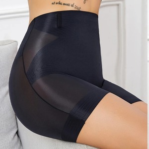 Flarixa <b>Women's</b> Seamless High Waist <b>Boxer</b> Elastic Waist Tummy Control Hip Lift Ice Silk Safety Pants Underwear Casual Boyshorts - Product Image 5