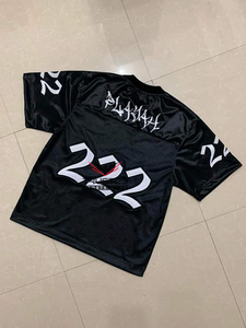 Nouveauté, maillot de football américain unisexe, design personnalisé avec nom et numéro, t-shirt à manches courtes, streetwear, hauts, grande taille pour l'été - Product Image 6