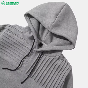 Sweat à capuche en molleton bouclette français de haute qualité 500 g/m², personnalisable avec logo imprimé, doublure 100 % coton, uni - Product Image 6