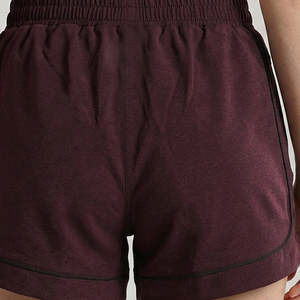 Element Korean Style High-Waist Shorts in Maroon XS Size Breathable Spandex & Polyester Customizable Logo Pattern <b>Bow</b> Decoration - Product Image 5