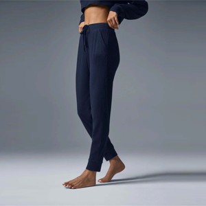 Pantalon de survêtement côtelé personnalisé pour femmes | Jogging extensible de haute qualité avec taille élastique et tissu côtelé - Product Image 3