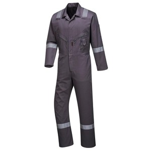 Combinaisons de sécurité unisexes en coton haute visibilité ignifuges à prix de gros – Personnalisation des couleurs et des vêtements de travail - Product Image 3