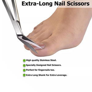 Tijeras para Uñas de Acero Inoxidable de Alta Calidad con Mango Extra Largo, Tijeras Manuales para Pedicura, Manicura, Quiropodia y Podología - Product Image 4