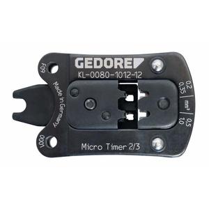 คีมย้ำสายไฟ Gedore KL-0080-1012-12 พร้อมหัวเปลี่ยน MicroTimer 2/3 สำหรับการย้ำสายไฟ - Product Image 1