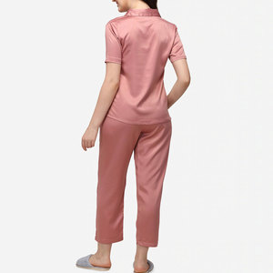 Soft Cotton Breathable <b>Lounge</b> Set Comfortable Relaxed Fit Premium Quality Daily Comfort <b>Women</b> <b>Sleeping</b> Suit - Product Image 3