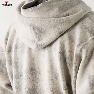 Recién llegados Sudadera con capucha lavada con ácido desgastado de peso pesado Hombres Zip up Sudaderas con capucha de invierno Sudaderas con capucha para hombres - Product Image 6