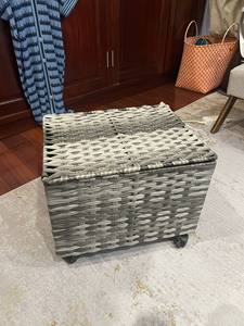 Eco-Friendly Handwoven Hyacinth <b>Storage</b> <b>Basket</b>, Decorative Serving Tray and Home Organizer - Product Image 5