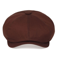 Casquette Gavroche Vintage Britannique Personnalisée en Maille Style Trucker Hip Hop Tendance Performance Plage Décontractée Hommes Femmes Quatre Saisons Couleur Unie