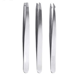 Pinzas de Cejas de Alta Calidad con Punta Inclinada y Recubrimiento de Color, Pinzas de Acero Alemán para Depilar Cejas para Uso en Casa y en Salón - Product Image 4