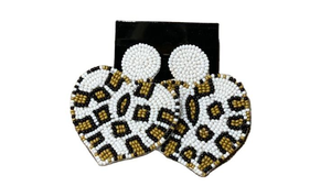 El último pendiente con cuentas de semillas de lágrima bordada con cuentas con trabajo hecho a mano elegante y personalización con toque de ternura elegante de la India - Product Image 3