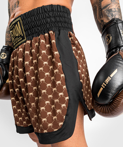 Shorts de boxe MMA Venom noir/marron et shorts de combat Victory MMA pour les États-Unis - Product Image 3