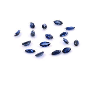 Saphir bleu royal naturel non traité, taille marquise calibrée, pierre précieuse facettée 2x4mm et 2.5x5mm, taille personnalisée, effets lumineux - Product Image 4