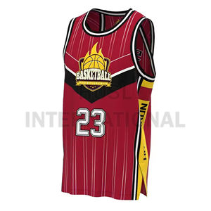 Maillot de basket-ball USA personnalisé de haute qualité pour hommes rétro grande maille caractéristique respirante grande taille Style américain pour les sports d'été - Product Image 1