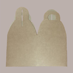 Boîte cadeau en carton brun de 100g, 20 pièces, taille 10x10x10cm avec gaufrage élégant pour vernis à ongles huile sérum de soin de la peau - Product Image 2