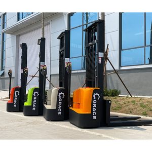 Gerbeur de palettes électrique Power Self Loading Stacker Chariot élévateur Reach 1.5ton 2ton Walkie Stacker - Product Image 6