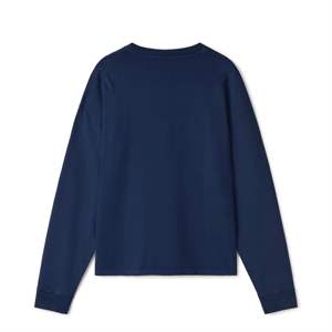 เสื้อเชิ้ตแขนยาวผ้าฝ้ายของผู้ชายคอกลมใส่สบายผ้า230แกรม - Product Image 2