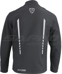 HIGH STREET Veste de moto Sapro de haute qualité, softshell avec protections amovibles homologuées CE, à capuche, imperméable et coupe-vent - Product Image 3