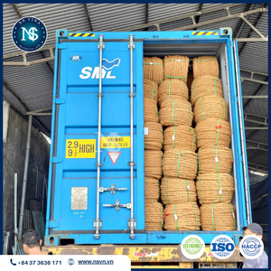 2024 esteras de cuerdas de fibra de coco vietnamitas ecológicas patrón crudo Material giratorio de alta calidad entrega rápida con descuento - Product Image 3