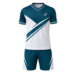 Tenues de football confortables et respirantes en polyester, vêtements de sport athlétiques, tissu extensible léger pour les entraînements, les matchs et les équipes - Product Image 1
