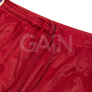 Factory Made Custom Design Your Own Logo Men Casual Mesh Shorts Elastic Waist Mid Comfortable Fashion Wear - Product Image 5