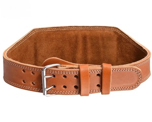 GAF Ceintures durables en cuir véritable noir pour haltérophilie Ceinture de soutien dorsal pour hommes et femmes - Product Image 6