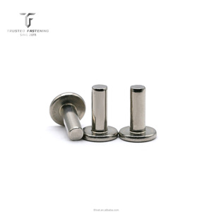 Rivets plats à tête ronde en acier inoxydable SS304 avec finition polie/brute, certifiés ISO9001 pour l'assemblage métallique <span class=keywords><strong>de</strong></span> précision - Product Image 1
