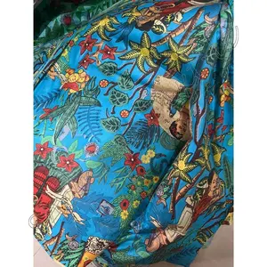 Frida Khalo – Kimono imprimé personnalisé, tissu en Voile, 100% coton, bloc imprimé, peigné, tissé, 10 mètres, multicolore, Usage quotidien
