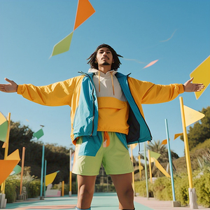 Conjuntos de pantalones cortos cortavientos de diferentes colores para hombre, Camping, senderismo, lluvia, chaqueta con cremallera, pantalones cortos, traje cortavientos de dos piezas para hombre - Product Image 1