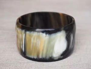 Horn <b>Bangle</b> <b>Bracelet</b> Handcrafted Horn <b>Bangles</b> for Elegant and Sustainable Fashion by crescent crafts - Product Image 3