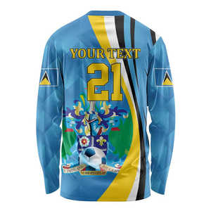 Toptan Saint Lucia futbol eğitimi forması uzun kollu özel yazıcı makinesi için T-shirt desen nefes tam kollu gömlek - Product Image 2