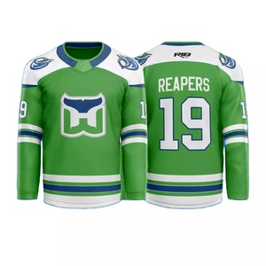 GAF OEM-camiseta personalizada de equipo de Hockey sobre hielo, uniforme de poliéster bordado con nombre y número Premium - Product Image 1
