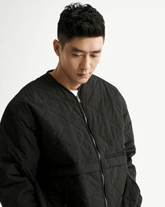 Veste matelassée pour homme de haute qualité 100% polyester Respirante Col en V Manches longues Coupe ample Design uni Taille personnalisée Hiver - Product Image 5