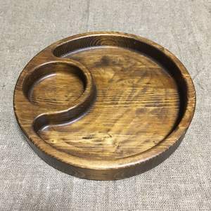 ESPACE PERSONNALISÉ ROND PLATEAU DE SERVICE EN BOIS NATUREL pour la cuisine, la maison ou l'hôtel Articles de style classique pour la fête ou la nourriture - Product Image 2