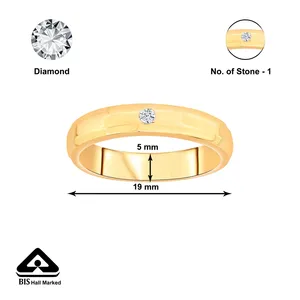 แหวนเพชรทองคำขาวสำหรับผู้หญิง-สไตล์โซลิแทร์ชาร์ม - Product Image 5
