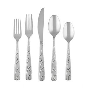 Modern Factory Direct Sale Metal Cutlery Stainless Steel Luxury Gold Polished <b>Flatware</b> <b>Set</b> for Hotels Banquets Wedding Use - Product Image 4