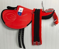 BLUHORSE BH-1074 Selle d'Exercice pour Cheval en Cuir PU, Ensemble 4 Pièces, Style Équestre Anglais, Arbre Durable et Incassable