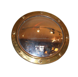 ที่มีคุณภาพสูงทองเหลือง Porthole กระจกโลหะใหม่ Porthole กระจกสำหรับตกแต่งบ้านใหม่ผนังกระจกในราคาขายส่ง - Product Image 1